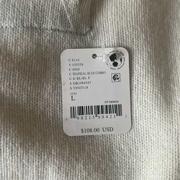 🆕 FREE PEOPLE We The Free Into The Blue Pullover / Blue Combo - Picture 7 of 7